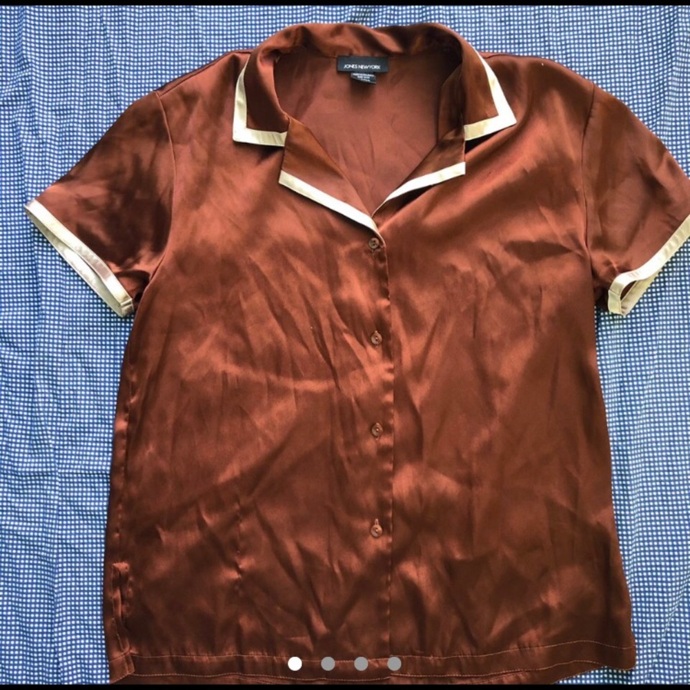 Brown 100% polyester Pajama top!